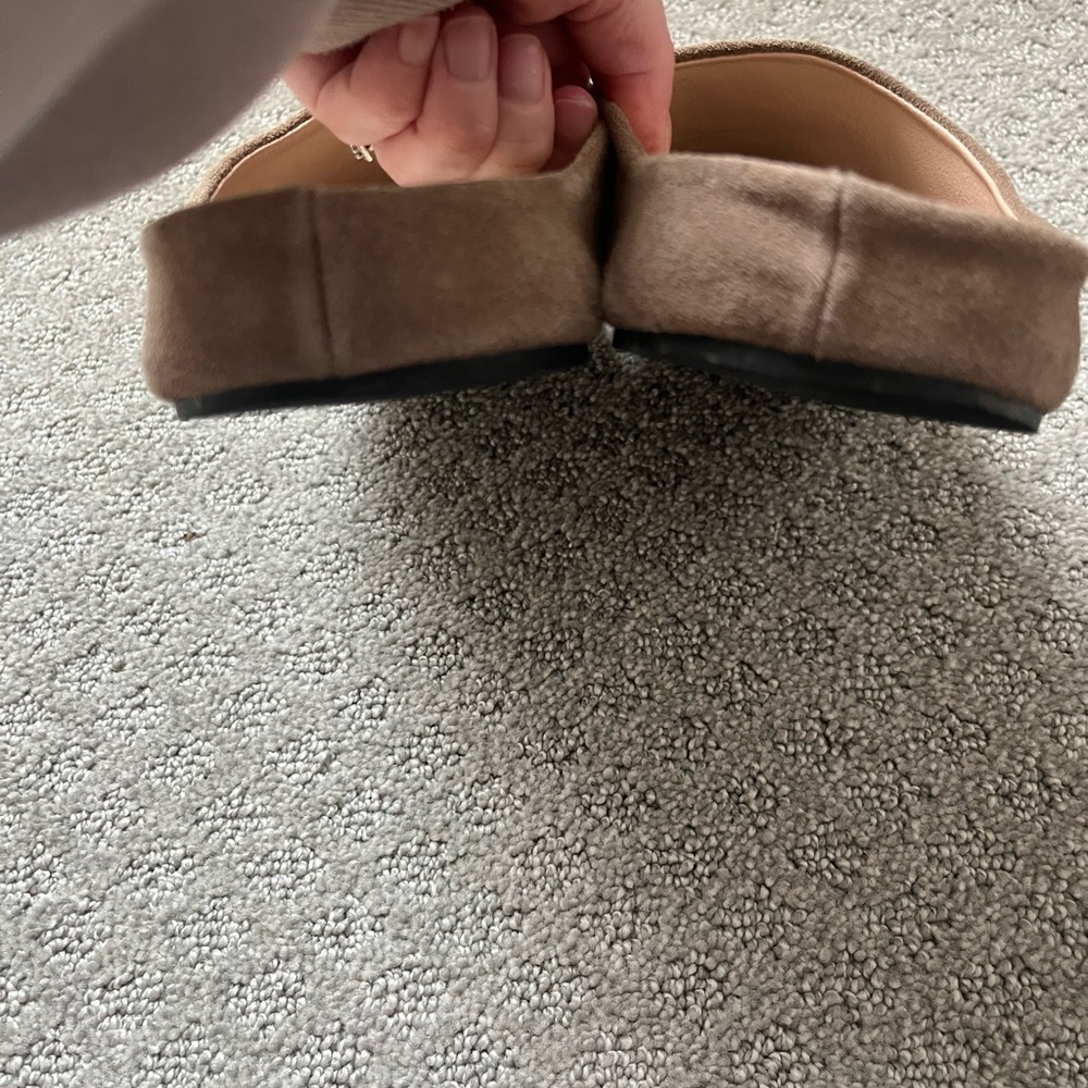 Elegant Tan Suede Mules - Picture 4 of 5